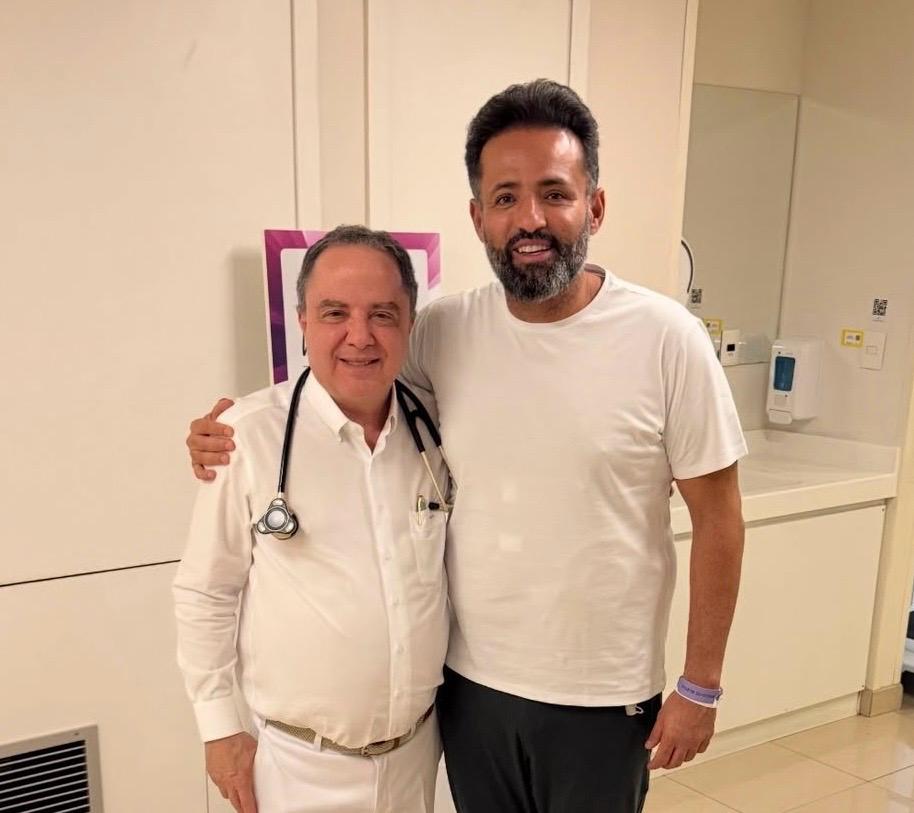 Foto da reportagem Ney Santos recebe alta após cirurgia para retirada de tumor no pâncreas e inicia recuperação em casa