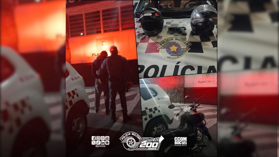 Foto da reportagem Menor é apreendido após roubar moto e celular em Taboão da Serra