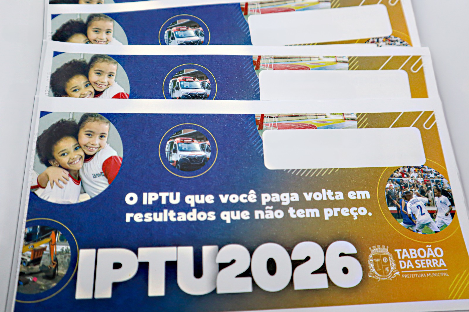 Foto da reportagem Vencimento da cota única e 1ª parcela do IPTU 2026 de Taboão da Serra é nesta quarta-feira (11)